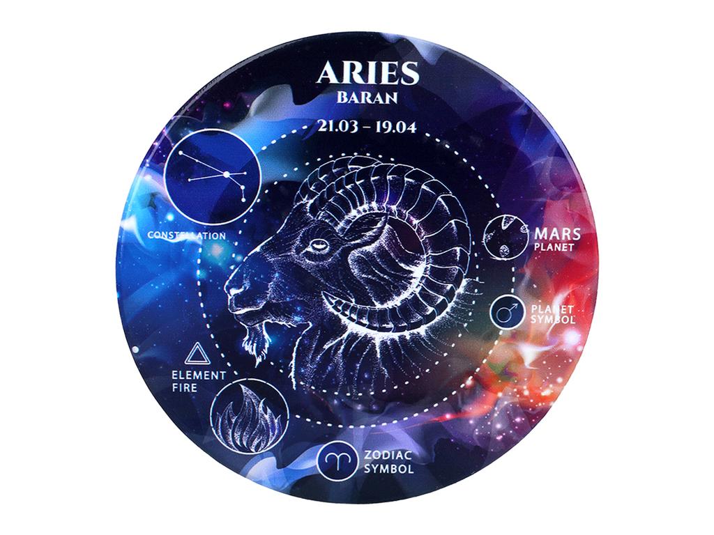 Podkładki Ceramiczne Znaki Zodiaku Baran Komplet 4 Pod Kubek Talerzyk