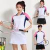 Custom Printed Badminton Volleyball Sport Set Unisex Quick Dry Short Sleeve Shirt Skirt Shorts Athletic Wear