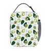 Süße Avocado-Print Isolierte Lunchtasche Wiederverwendbar Tragbar Wasserdicht Brotdose Thermokühler Oxford-Tragetasche für Reise Picknick
