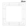 Wreath Frame Silver Square Metal Wire Wreath Making Ring for DIY Xmas Holiday Wreath