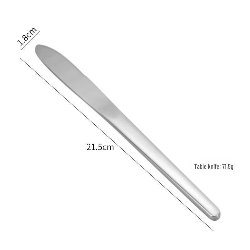 

ZISIZ Ins-Style 304 Stainless Steel Dinner Knife Set