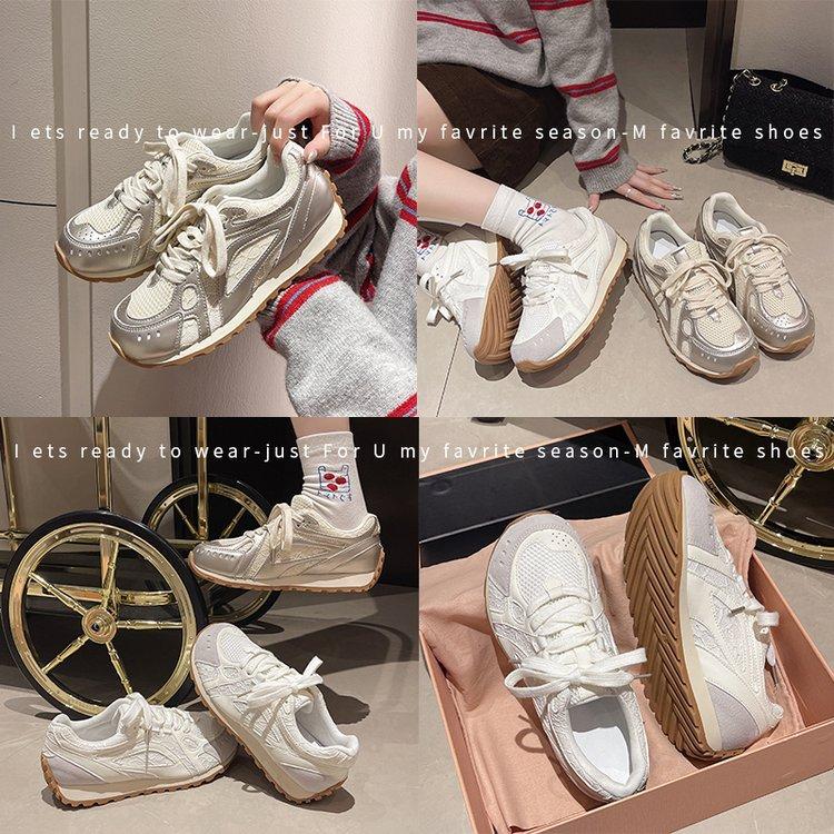 Niche Women's German Training Shoes Women's Summer New Platform Shoes Mesh Breathable Dad Sports Shoes Casual Shoes