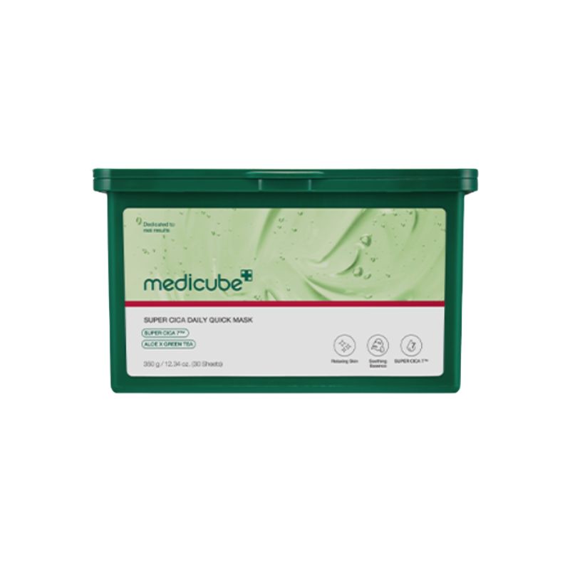 Medicube Super Cica Daily Quick Mask Soothing Hydrating Sheet Mask 30 Sheets 350g 1