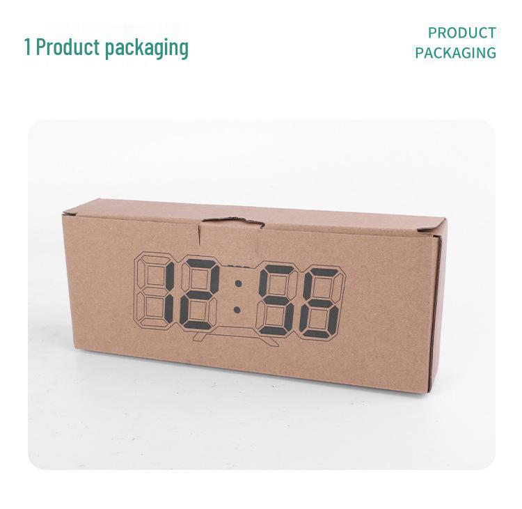 3D Stereo LED Digital Wall Clock with German & Japanese Radio Calibration