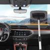 Telescopic Windshield Cleaning Tool With Aluminum Handle and Reusable Pad Cleaner Brush For Car Owners Enthusiasts