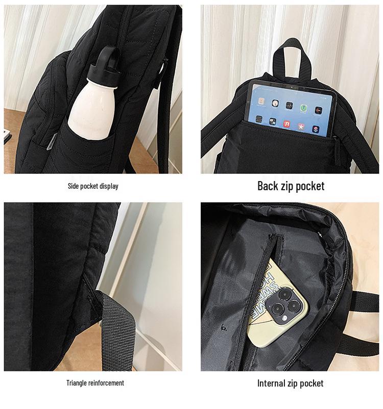 Women's Quilted Casual Outdoor Backpack - Large Capacity, Fashionable Laptop and Mummy Bag