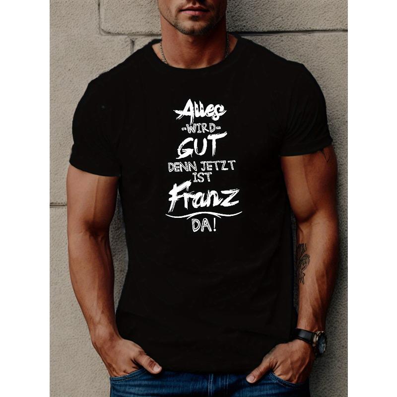 

Everything Will Be Fine Because Men S Short Sleeve T-Shirt Summer Top 4XL чорний