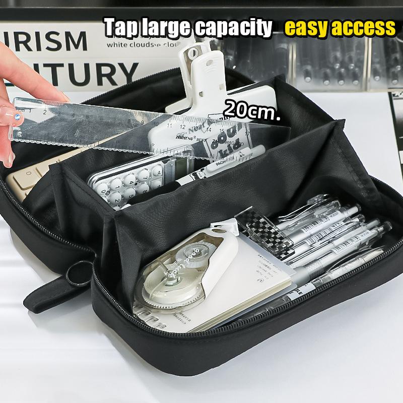 New 5-Layer Transparent Pencil Pouch With Large Capacity And Lightweight Design School Supplies Pencil Cases For Girls