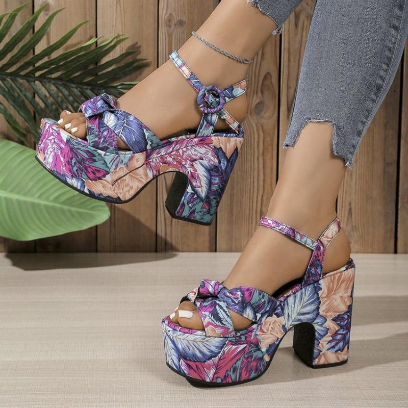 High Heels Women's Shoes Thick-soled Sandals Wedge Heels and Flip-flops