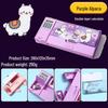 Multifunctional Calculator Pencil Case: Large Capacity Plastic Stationery Box for Primary School Students
