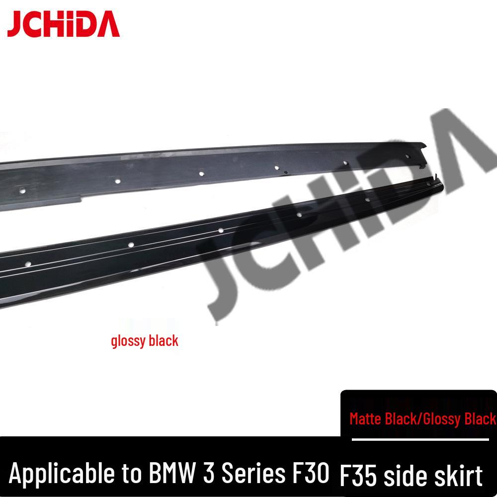 BMW 3 Series F30/F35 Glossy/Matte Black PP Plastic MP Style M Sport Side Skirts