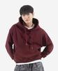 390G Heavy Cotton Simple Oversized Sweat Hoodie (Burgundy)