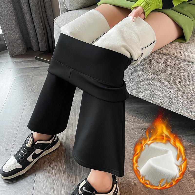 

Женские черные расклешенные леггинсы с высокой талией 2025 - Эластичные утягивающие брюки-галифе с узкими штанинами для весны/лета L (Recommended 105-130 Jin)