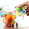 Gyroskop na konečky prstů proti tlaku push bubble Fidget Spinne hračka s měnící se tváří dětský chobotnice na konečky prstů bubble hudba