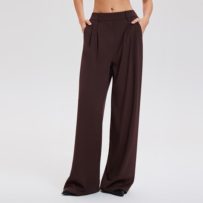Women's Fashionable Wide-Leg Yoga Pants - Breathable, Loose, Slimming Trousers