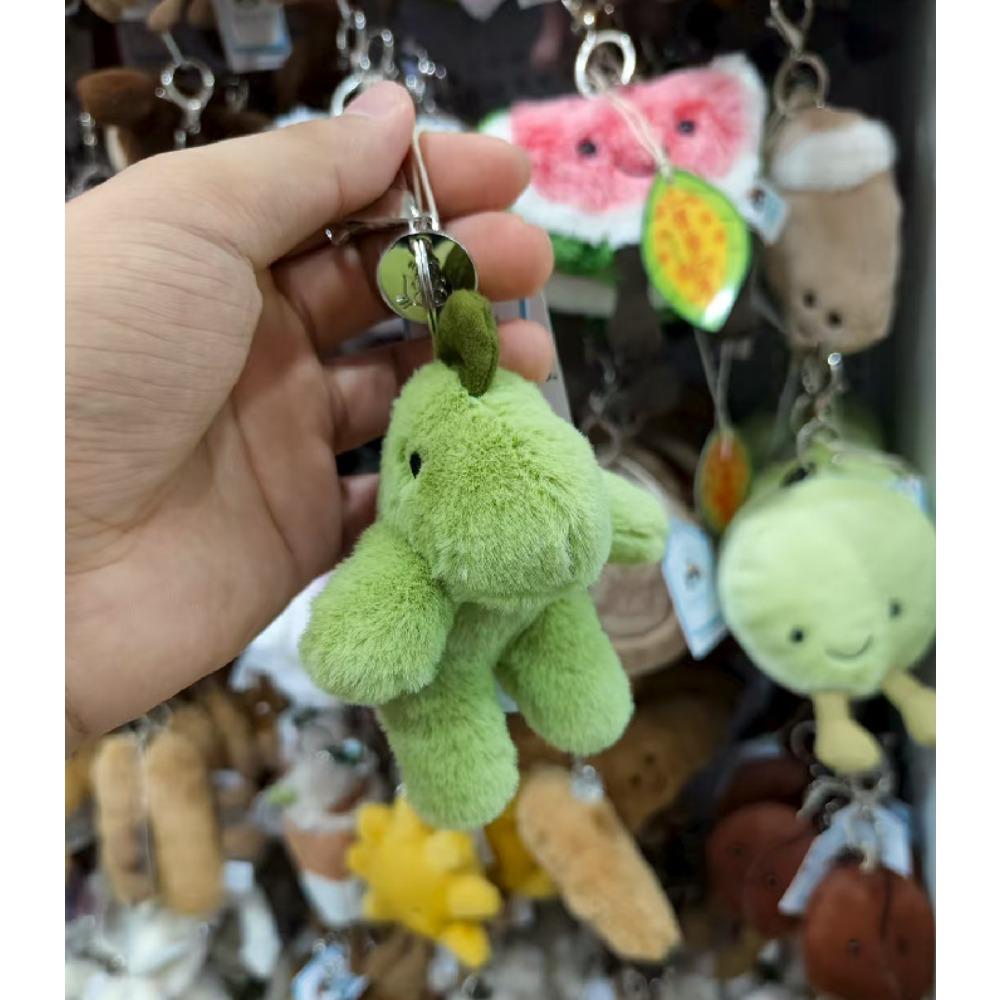 Zábavný želé plochý náhradní přívěsek croissantová koule klíčenka taška dekorativní plyšová hračka dárek