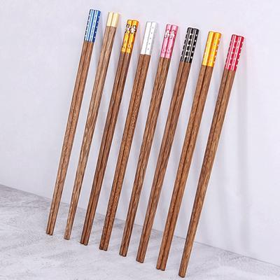 1 Paar Essstäbchen für Lebensmittel, FU-Charakter-Design, unbemalt, japanischer Stil, hölzerne Essstäbchen für Sushi und Hähnchenflügel, für den täglichen Gebrauch