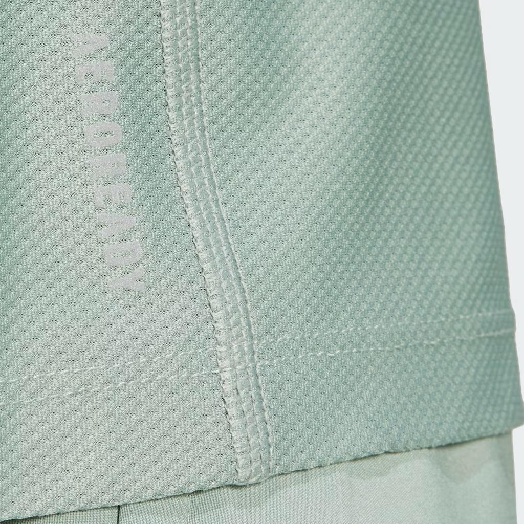 Adidas Ribbed Crew Neck Striped Short Sleeve T-Shirt Men Tops Green JC9793