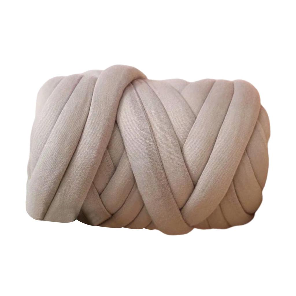 Cotton Polyester Chunky Yarn Arm Knitting Yarn Knitting Jumbo Tubular Yarn Bulky Yarn for Pillow Crochet Weaving Cushion Pet Bed