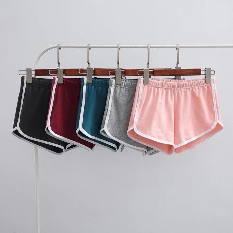 Women's Casual Solid Color Summer Shorts - Korean Fashion Yoga Beach Wide Leg Hot Pants