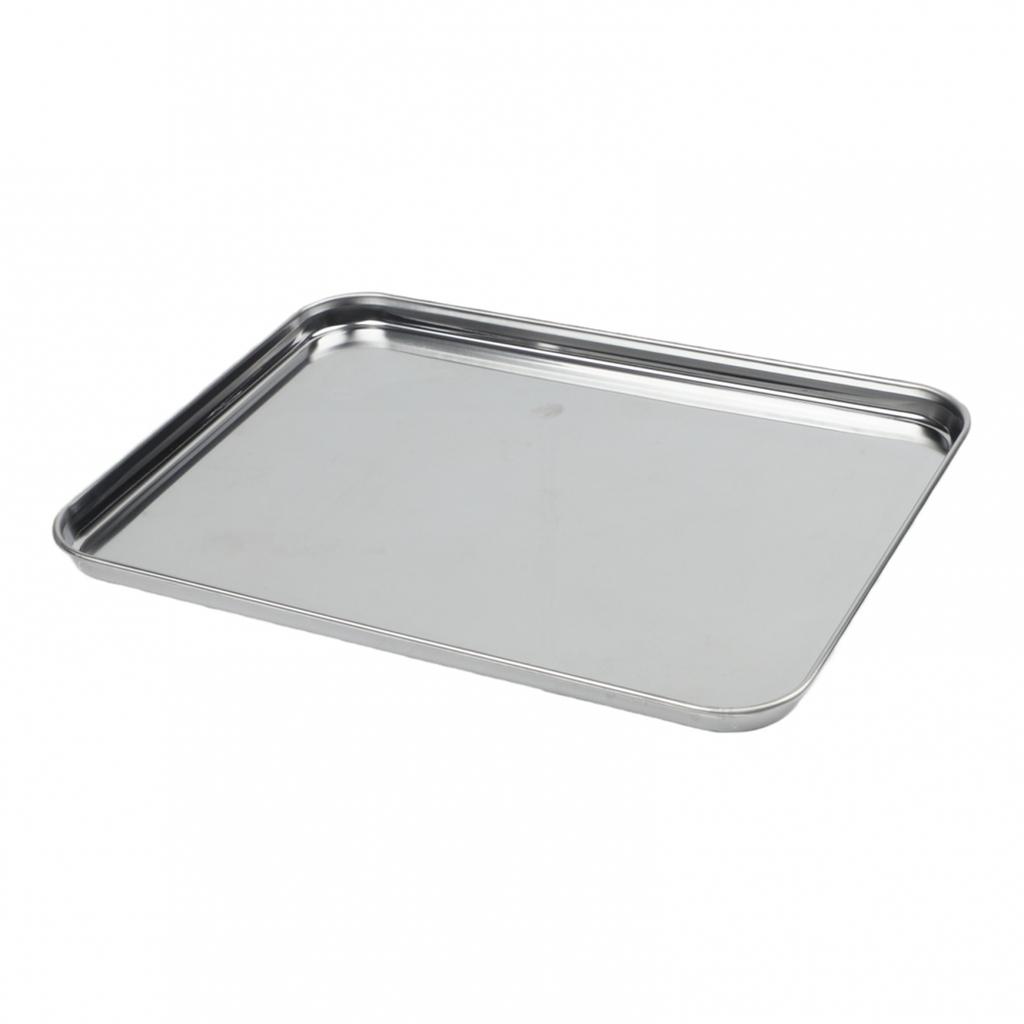 Disponibile in diverse misure Vassoio per Barbecue Vassoio a Fondo Piatto Vassoio in Acciaio Inossidabile