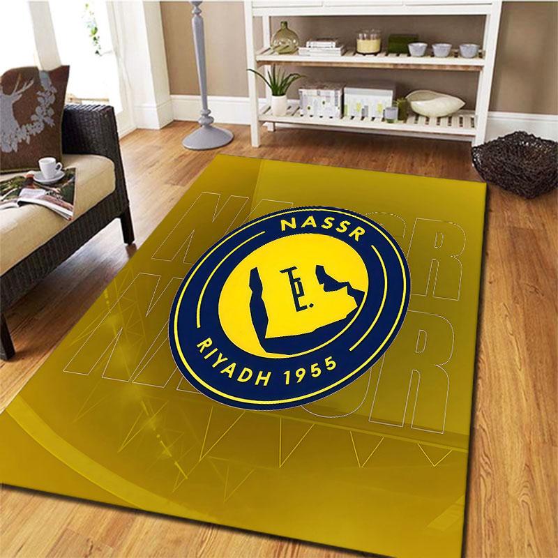 Al-Nassr FC Carpet Rug for Living Room Bedroom Home Sofa Decoration,Kids play Non-slip Floor Mat