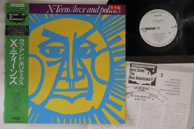 LP Record XTEENS  Love And Politics VIL6171PROMO VICTOR 1985 Japan Obi Rock Used