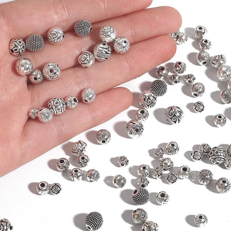 DIY Jewelry Accessories: Alloy Round Bead Spacer, Bracelet & Necklace Connectors, Pendant Buckle