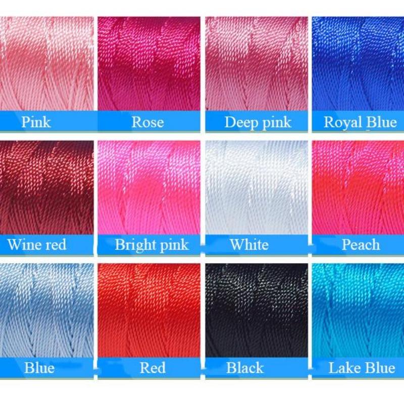 Nylon Cord For Necklace Bracelets 0.8mm*20m DIY Jewelry Thread High Quality Cords Jewelry Accessories