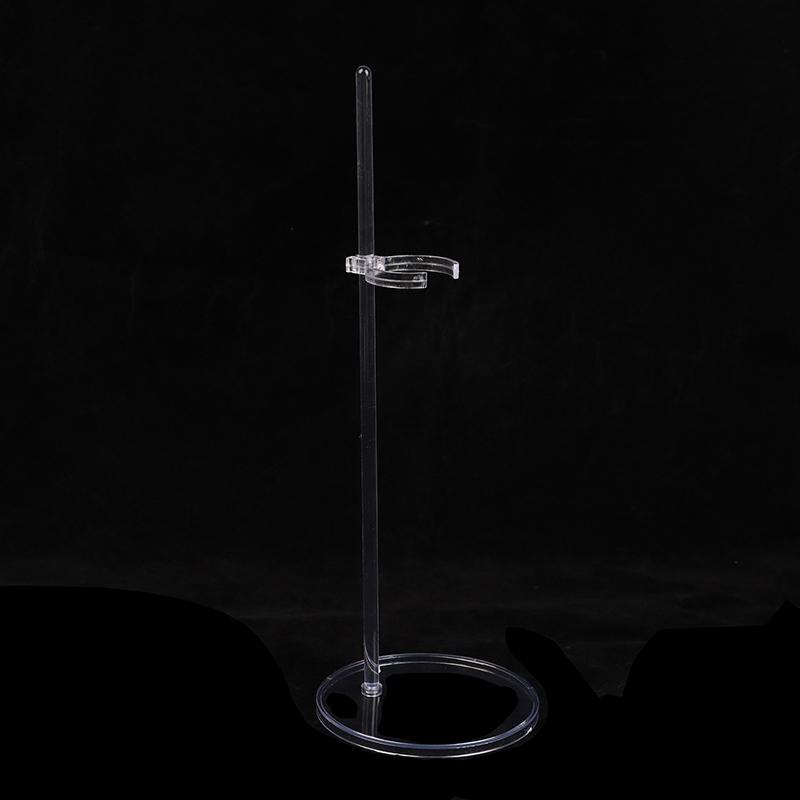 Akrylový držák na panenky Průhledný 30cm displej na figurku Držák na nožní opěrku v pase pro 1/6 výstavních hraček pro panenky