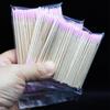 Pink Double-Ended 7cm Cotton Swabs, Multi-Functional 100 Pcs: Tattooing, Eyebrow Correction, Eyeliner, Toothpick, and Nail Art.
