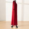 Loose Maxi Dress for Women,  3/4 Sleeve Button Up V Neck Casual Long Dress, Summer Flowy Beach Sundress