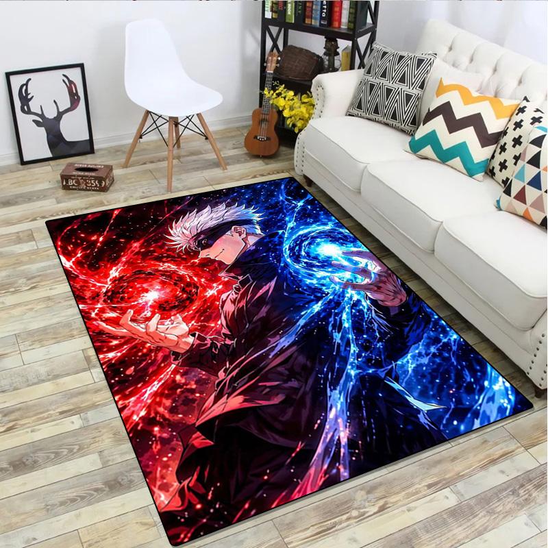 Gojo Satoru Rug - Home Carpet Office Decorative Carpet For Living Room Bedroom Door Mat Floor Rug Computer Chair Area Rug
