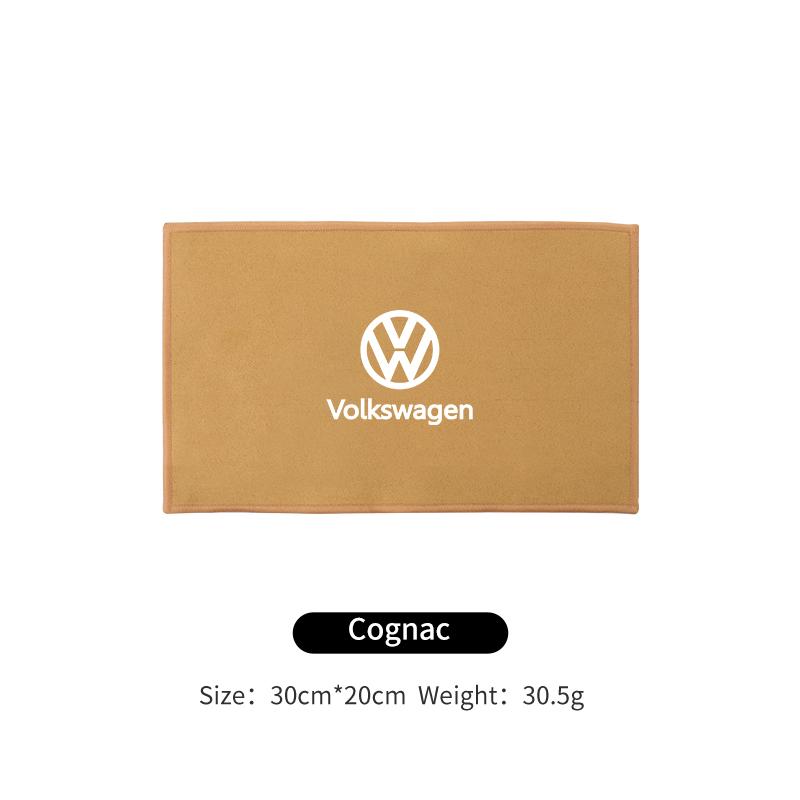 T23-Car Logo Wash Clean Towel Microfiber Cleaning Drying Cloth For Volkswagen VW Tiguan CC Jetta Polo Golf Passat Scirocco Touareg