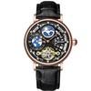 2023 Kinyued J098 Watch With Custom Logo Moon Phase Luxury Tourbillon Automatic Mechanical Watch