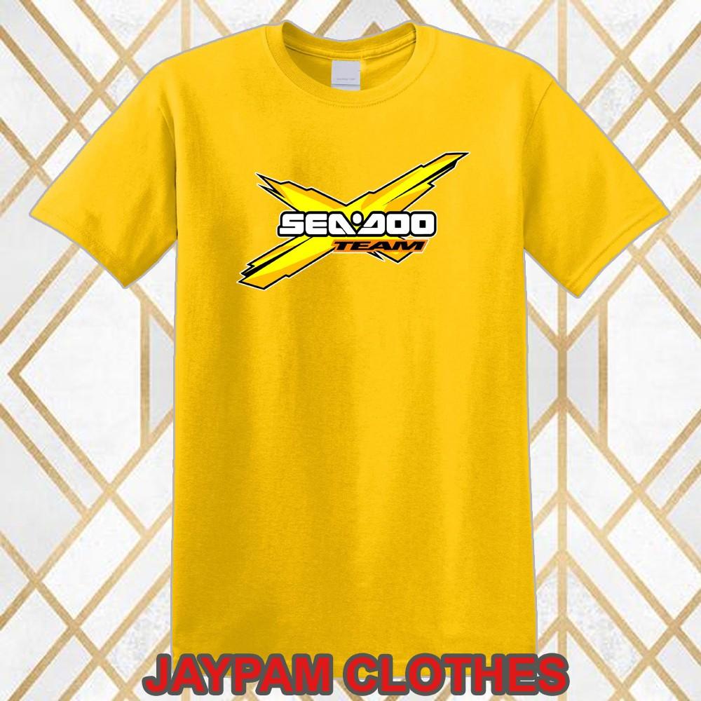 Sea Doo Team Ski Watercraft Men s Yellow Size S 5XL XXXXL