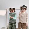 Autumn Winter Outer Wear Boys Girls Children's Velvet Vest Baby Fashionable Waistcoat Kid's Simple