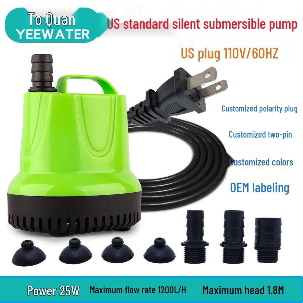 Bomba Sumergible de Fondo para Acuario de 110V para Paisajismo y Circulación de Agua