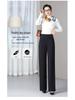 Elastic Waist Straight-Leg High Waist Plus Size Women's Slimming Pants for Autumn/Winter 2025.