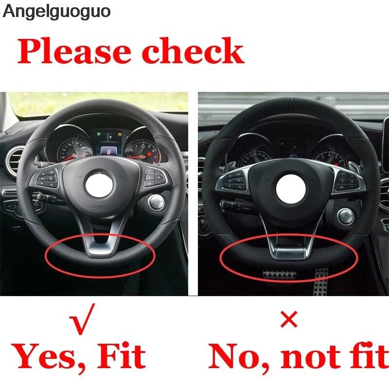 Car Steering Wheel Button Trim frame Car Accessories For  Mercedes Benz E Class W213  C Class W205 GLC class X253 Car Styling