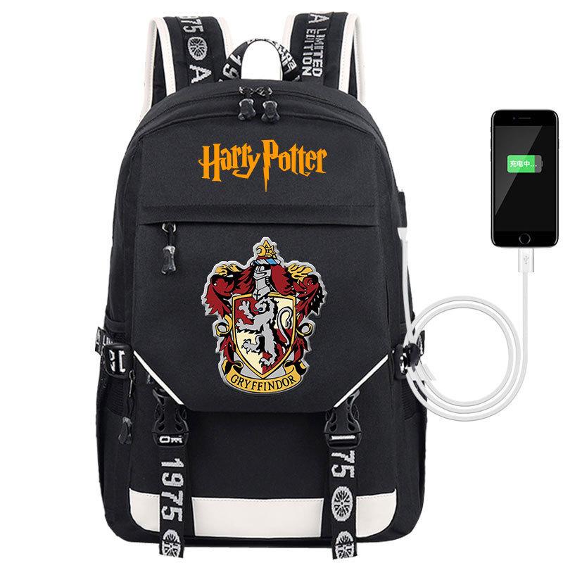 Harry Potter Backpack Men'S Fashion Versatile School Bag Female Student Backpack Travel Bag