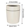 14/20L Lidless Wastebasket Round Trash Can Simple Style Double-layer Recycle Bins Office Living Room Kitchen Bin Household Items