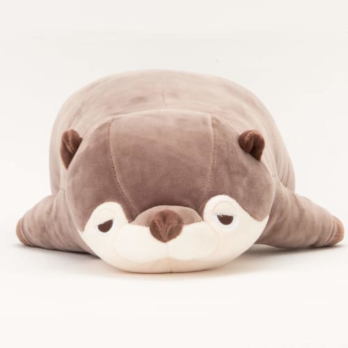 Livheart Premium Sleepy Animals Otter Kururi Body Pillow, Medium Size (Approx. 56cm in Length), Fluffy and Squishy Plush Toy, Perfect as a Gift, Produ