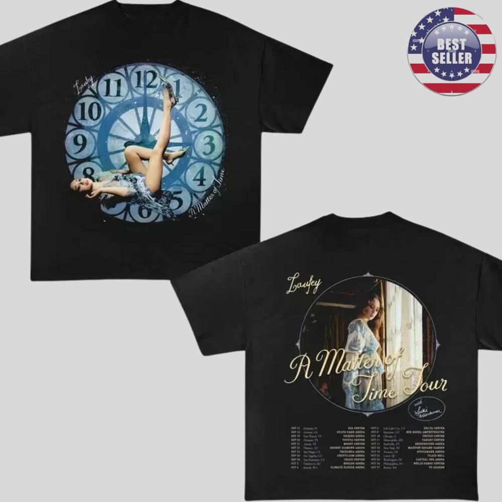 

2 Sides Laufey Announces A Matter of Time Tour Tshirt Reprint Unisex T-Shirt M