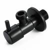 Black Angle Valve 304 Stainless Steel Water Stop Valve Leak-Proof Water Cold And Hot General Bathroom Accessories