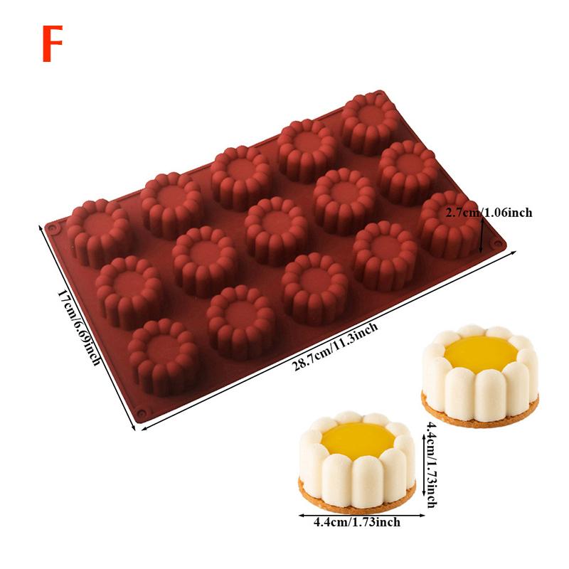 Silikonowa Forma do Musu Puddingowej Serce/Gwiazda/Okrągła/Kwadratowa Kwiatowa DIY Deser Czekoladowa Forma Narzędzia do Dekoracji Ciast Naczynia do Pieczenia