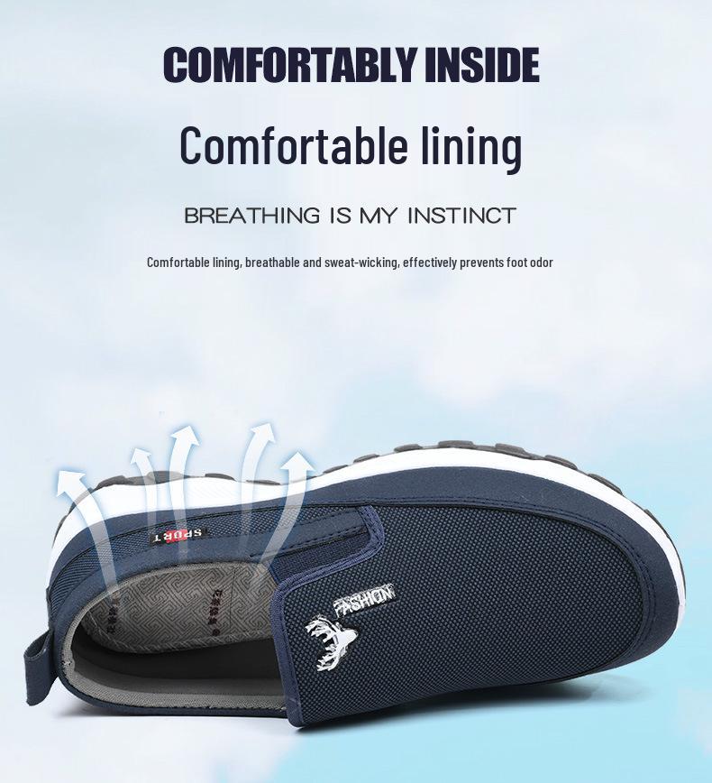 Men's Autumn 2025 Low-Top Slip-On Soft Sole Cloth Shoes