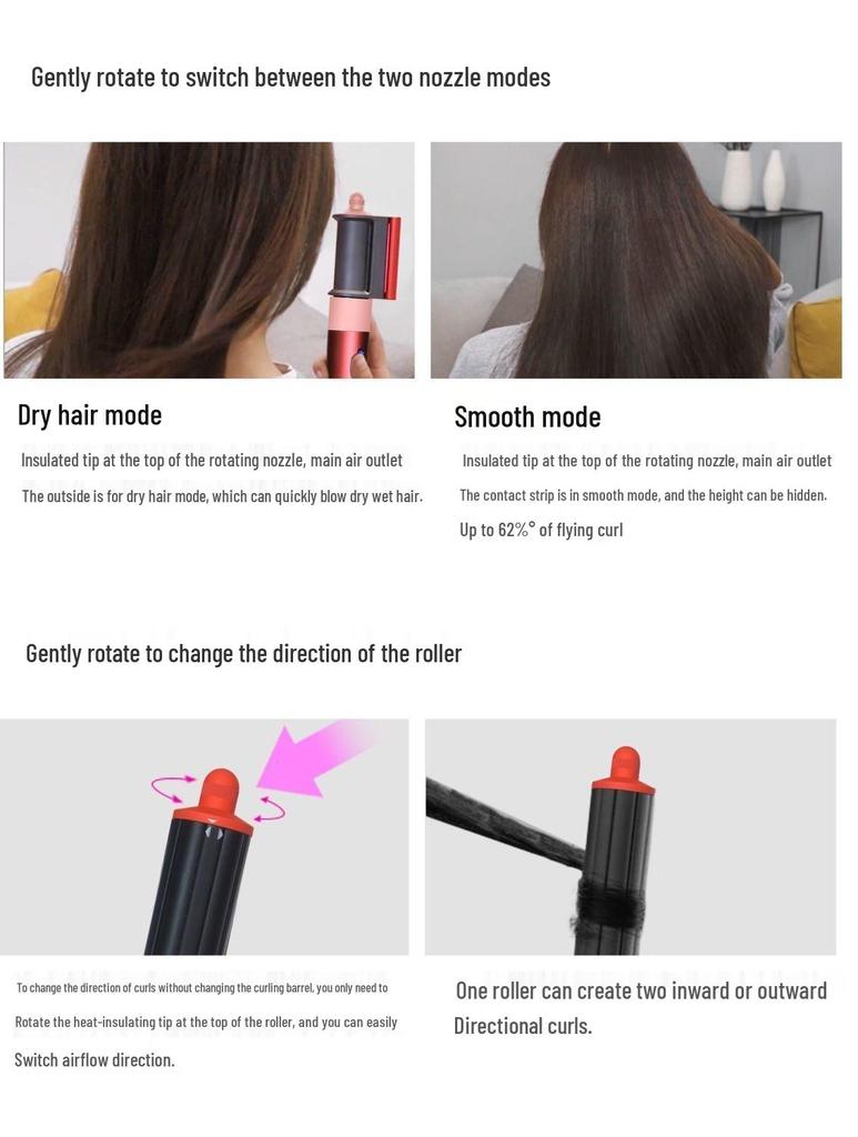 2025 Smart Bluetooth Curling Iron: Multi-Functional Styler & Hair Dryer, Same Model As HS08