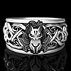 New Viking Fox Celtic Ring European And American Fashion Retro Men's Stainless Steel Ring Accessories