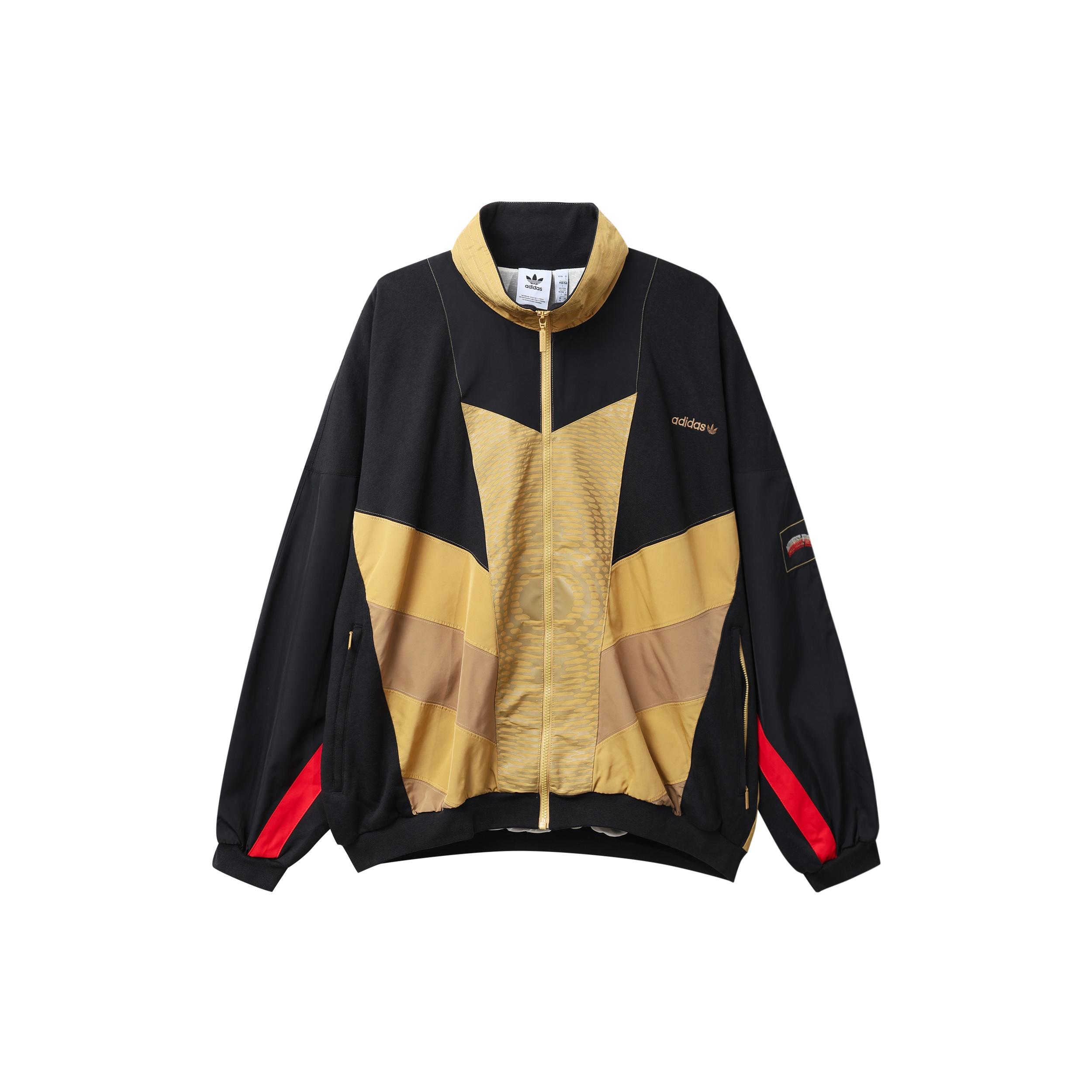 Men s adidas originals x MIDWEST KIDS Crossover Loose Casual Stand Collar Sports Jacket Colorblock H62574 M